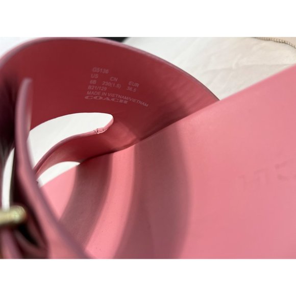 Coach Women’s Pink Double Buckle Sliders Sandazls Sz 6 - Picture 8 of 11